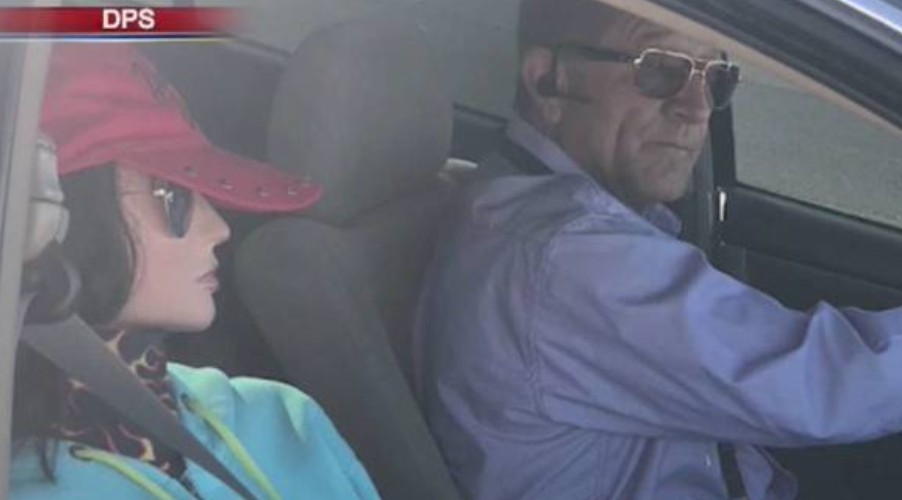 Driver Caught with Dummy in Passenger Seat